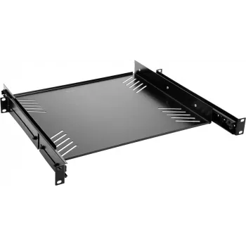 Ripiano rack Omnitronic 30100840 1U estraibile — ripiano in acciaio 1U regolabile per rack 19 pollici