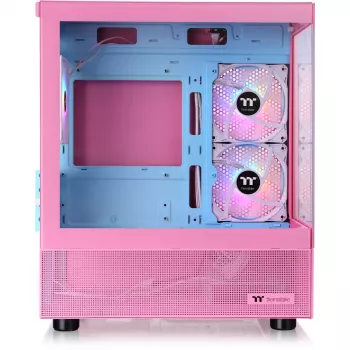 View 170 TG ARGB, case tower rosa, vetro temperato x 2