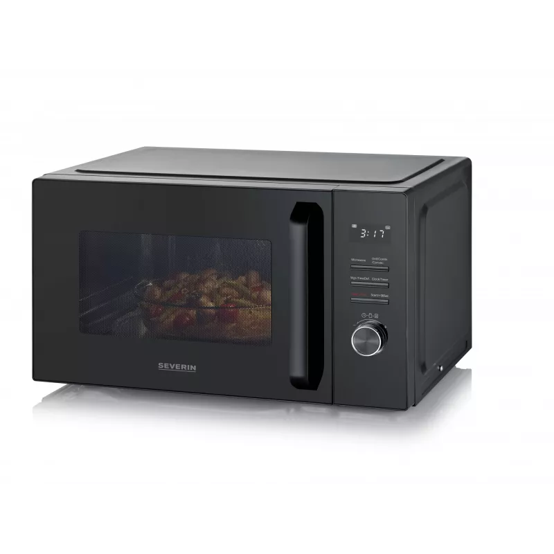 Microonde combinato SEVERIN MW 7798, da tavolo, 29 l, 900 W, nero, piatto rotante 315 mm