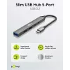 Hub USB Goobay Slim a 5 porte, USB-C™ a USB-C™/USB-A, USB 3.2 (74460)