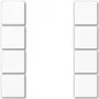 JUNG A 504 TSA WW Set di 4 pulsanti, bianco
