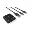 RØDE AI-Micro interfaccia audio mobile, 2x ingressi TRS/TRRS da 3,5 mm, uscita cuffie da 3,5 mm, USB-C, nera