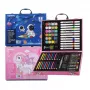 Set da pittura artistico Extralink Blue Astronaut — 88 pezzi (colori, pennelli, accessori)