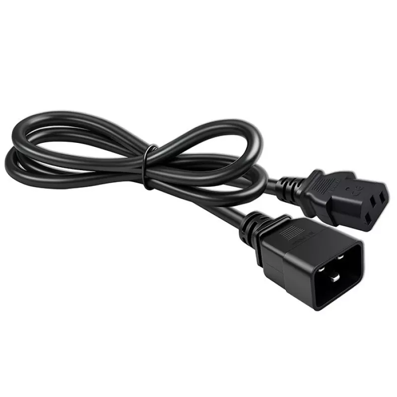 Cavo di alimentazione Qoltec 53991 nero 1,2 m C20 C13 femmina