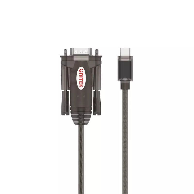 Unitek Y-1105K adattatore da USB-C a RS-232, 1,5 m, nero