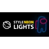 Lampada decorativa neon LED MANTA SNL27BLT Style Neon Lights ASTRONAUT, lampada LED da tavolo e parete pronta all'uso