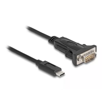 Adattatore DeLOCK USB Type-C a RS-232 D-Sub 9 poli maschio 0,25 m