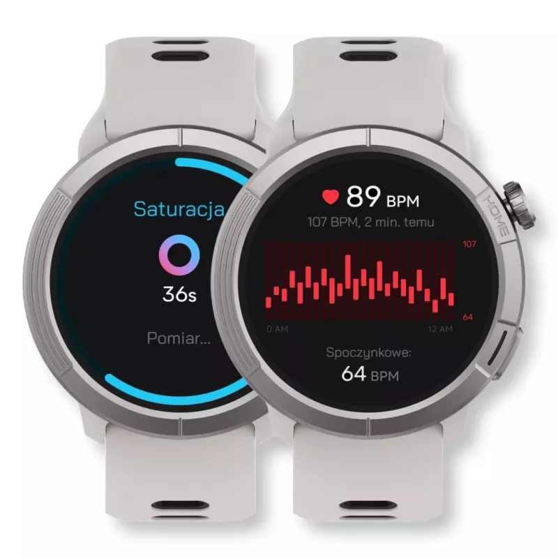 Smartwatch Stelio Activ Pro GPS modello STSWA102TN, cassa in titanio da 46 mm