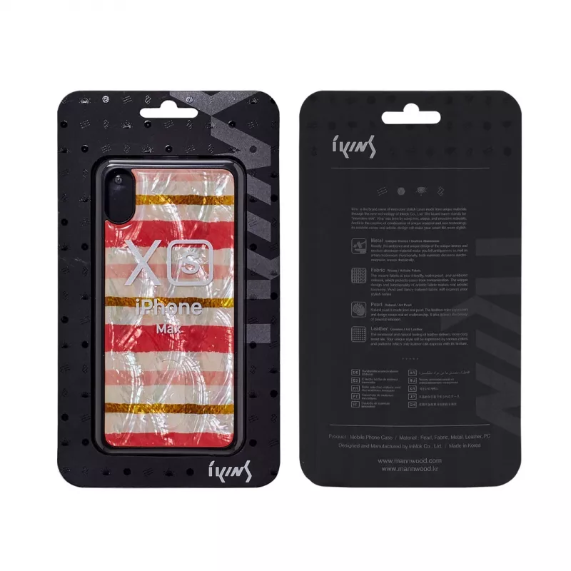 Custodia per cellulare iKins per iPhone XS Max — nero, design Shortcake