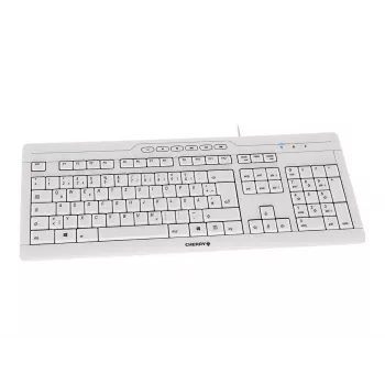 CHERRY STREAM 3.0 Tastiera ufficio USB Swiss Grey