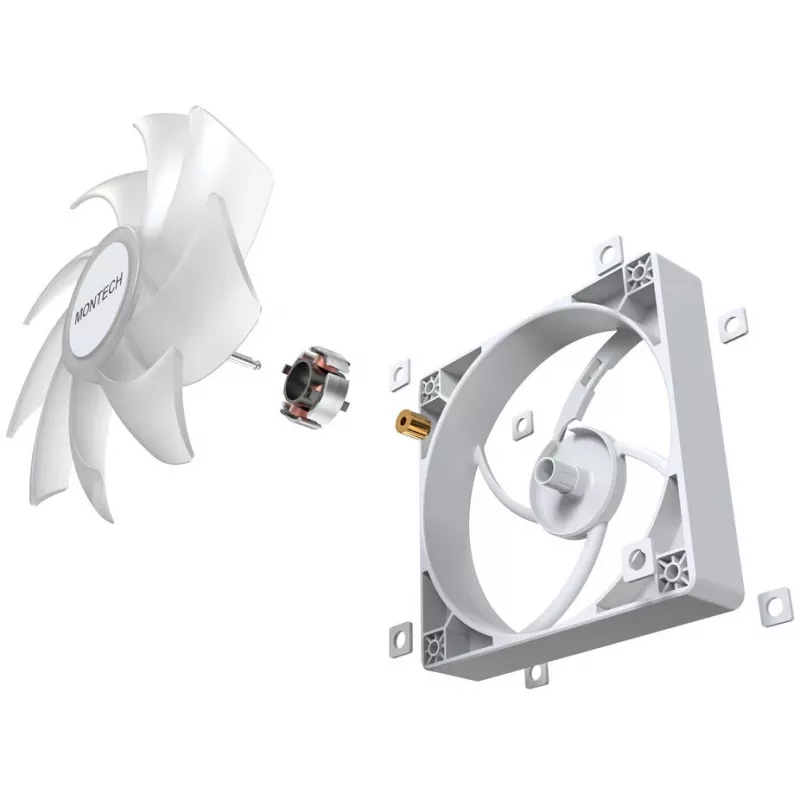 Kit ventole per case Montech GF120 PWM ARGB 3-in-1 — ventole PWM da 120 mm con illuminazione ARGB