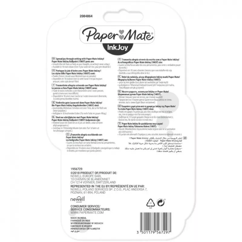 Penna a sfera Stick Papermate InkJoy 100ST nero