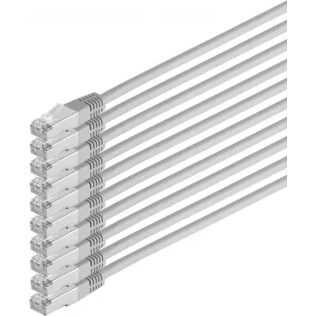 Cavo di rete ShiverPeaks 75711-H-SET10 CAT6 S/FTP PIMF, 4 coppie, schermatura in foglio e treccia