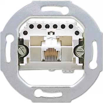 Supporto per presa RJ-45 JUNG UAE 8 UPO argento (UAE8UPO)