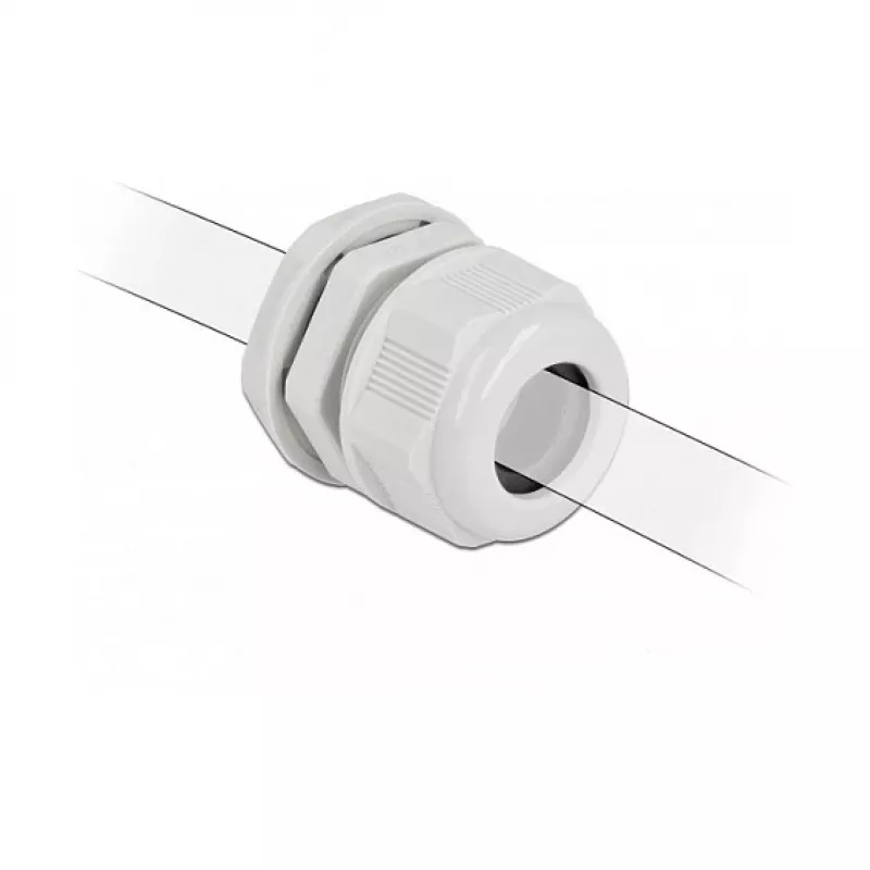 Pressacavo DeLOCK 60368 grigio plastica 2 pz.