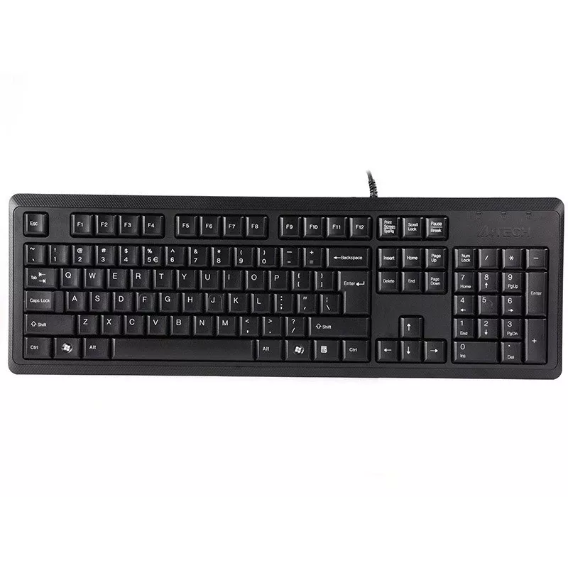 Tastiera A4Tech KR-92 universale USB QWERTY inglese nero