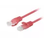Lanberg PCU6-20CC-0100-R Cavo patch Cat6 U/UTP, 1 m, rosso, 10 pezzi