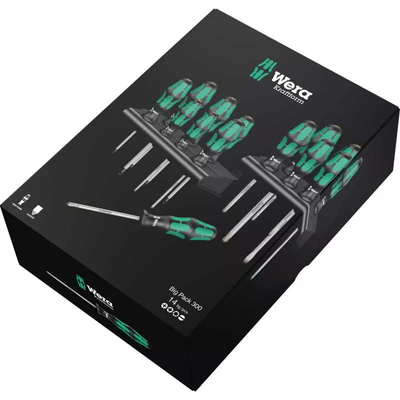 Wera Big Pack 300 set cacciaviti usa e getta