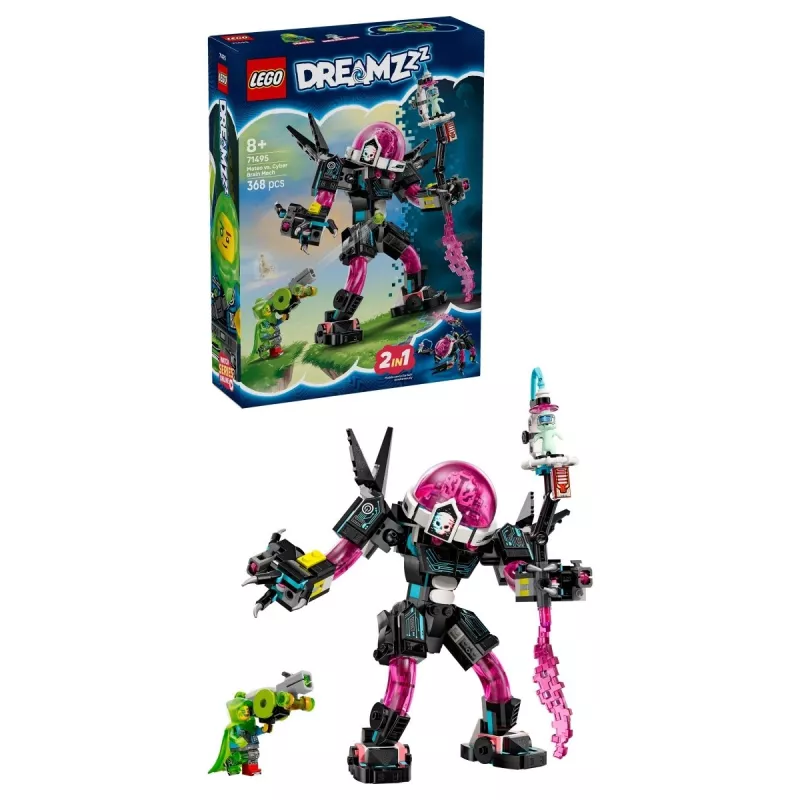 Giocattolo da costruzione LEGO 71495 Mateo vs. Cyberbrain Mech – set di gioco con minifigure e mech da costruire