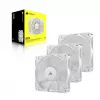 Corsair RS120 PWM ventole per case, confezione da 3, 120 mm, bianco, CO-9050193-WW