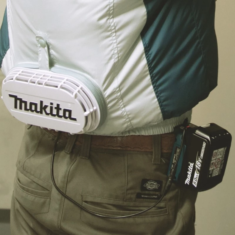 Makita | Giacca ventilata a batteria, Bianco, L