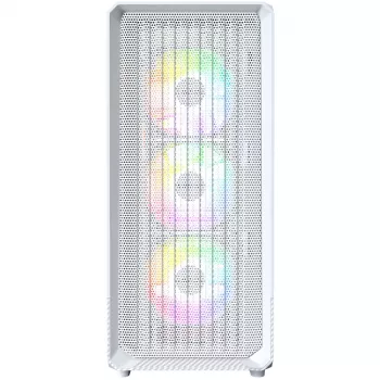 Case PC Montech X5 Midi Tower bianco ATX 3 ventole da 140 mm