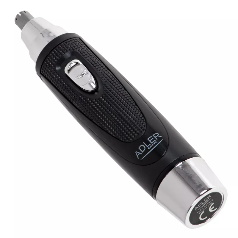 Trimmer di precisione Adler AD 2911 — Trimmer per orecchie e naso, nero, 45 g