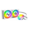 Dissipatore liquido AIO Montech Hyper Flow ARGB 240 mm bianco — radiatore 240 mm, illuminazione ARGB, versione bianca