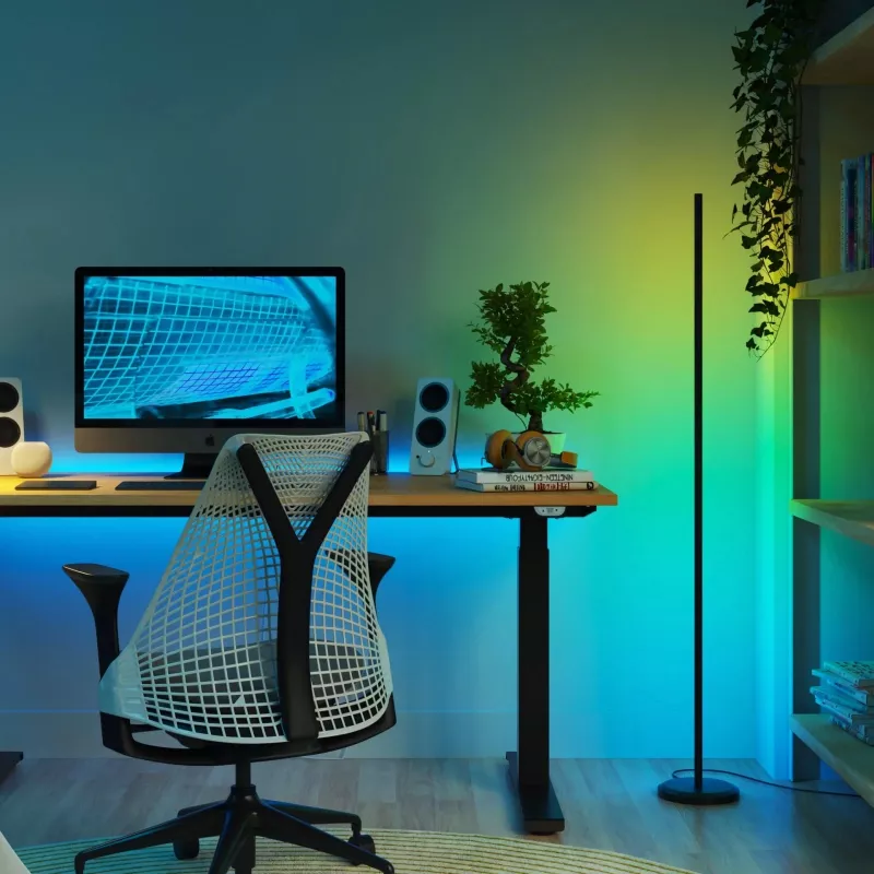 Lampada da terra Nanoleaf N7204K02-1FL 22W RGBW – illuminazione RGB regolabile e bianca tunable