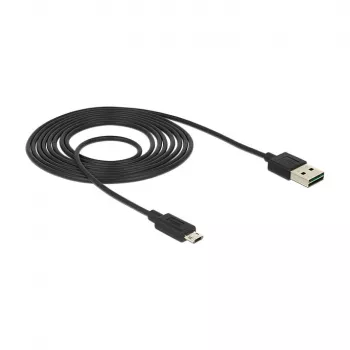 Cavo USB DeLOCK 83850 USB 2.0 2 m USB A su Micro-USB B nero