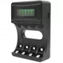 Caricabatterie QOLTEC 50654 per batterie ricaricabili Ni‑MH R03 (AAA) e R6 (AA), 1800 mA