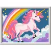 Set pittura con numeri Ravensburger CreArt Rosa Einhorn pittura