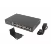 Switch non gestito LANBERG RSGE-24 — 24× Gigabit Ethernet 1U, montaggio a rack, nero