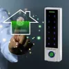 Qoltec 52448 serratura a codice TITAN con lettore di impronte digitali | RFID | BT 4.0 | codice | carta | portachiavi | campanello | IP68 | EM