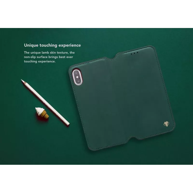 Custodia folio Smart VixFox per Huawei P20 — custodia protettiva folio verde foresta