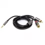 Cavo audio 3,5 mm - 2x RCA, 1 m