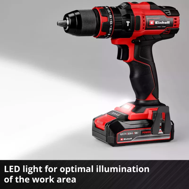 Einhell TE-CD 18/44 Li-i 24000 RPM 1,59 kg nero, rosso