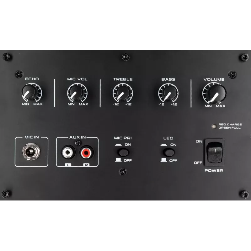 Sistema audio MB08.2 PLL FM USB/SD/BT Karaoke LED