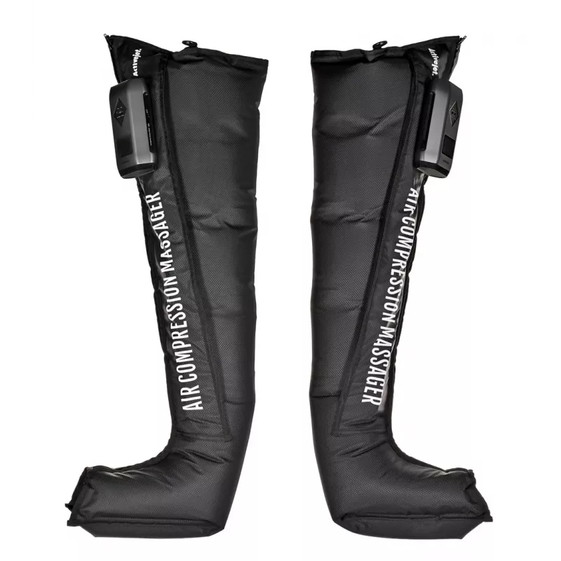 Massaggiatore linfodrenante per gambe ActiveJet ACM-PLUS-A1 L – batteria ricaricabile 25 W, batteria integrata, 380×1020×60 mm, nero