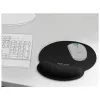 Delock tappetino mouse ergonomico con poggiapolsi nero 252x227 mm