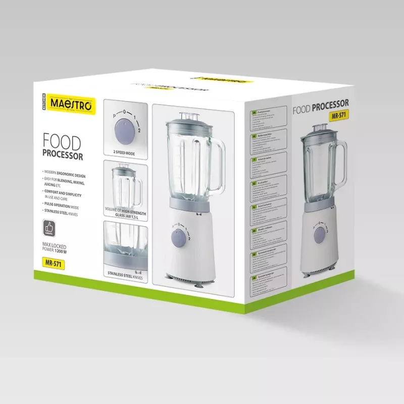 Robot da cucina Maestro MR-571 1200W bianco/grigio — robot da cucina multifunzione