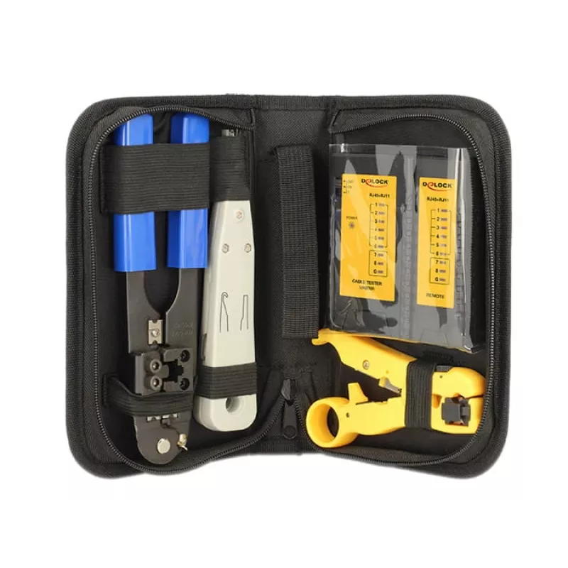 Set di attrezzi per preparazione cavi DeLOCK 86105