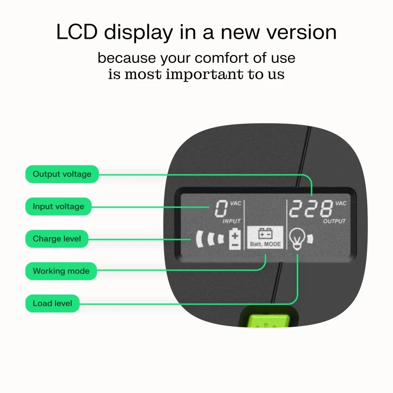 UPS Green Cell UPSLP700 (gruppo di continuità) Line-Interactive 1 kVA 700 W 4 uscite AC