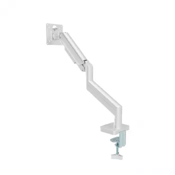 Supporto per monitor Gembird MA-DA1-04-W con morsetto per schermi 17-32 pollici, VESA 75x75–100x100, carico max. 10 kg, bianco