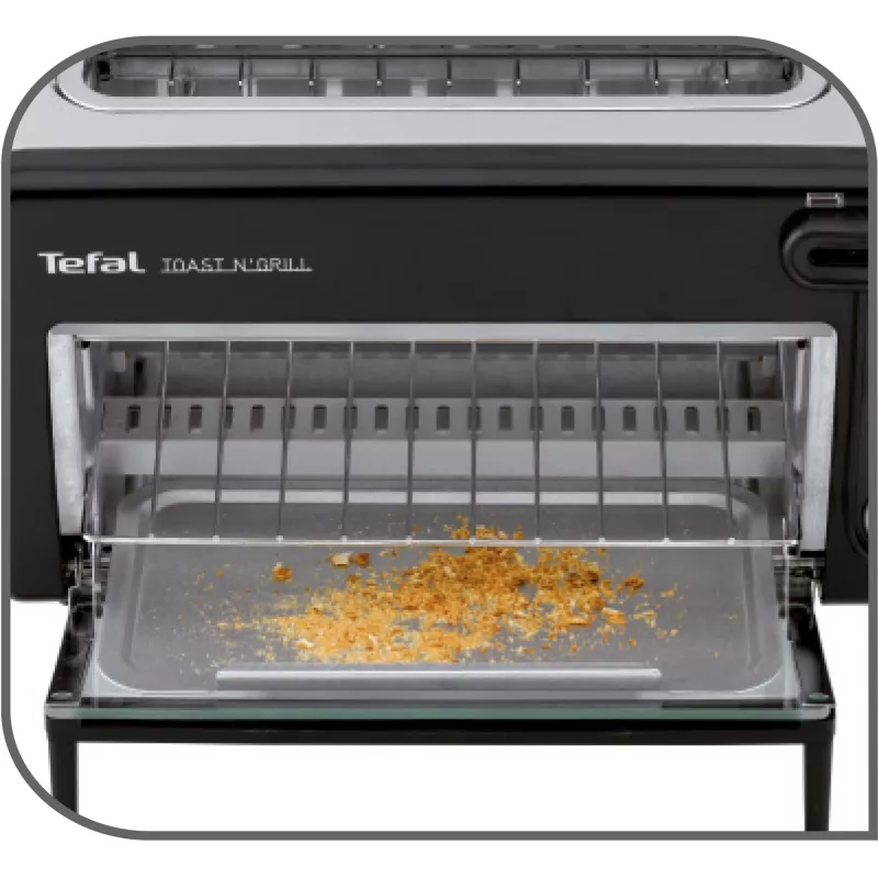 Tostapane Tefal TL6008 2 fette 1300 W alluminio nero