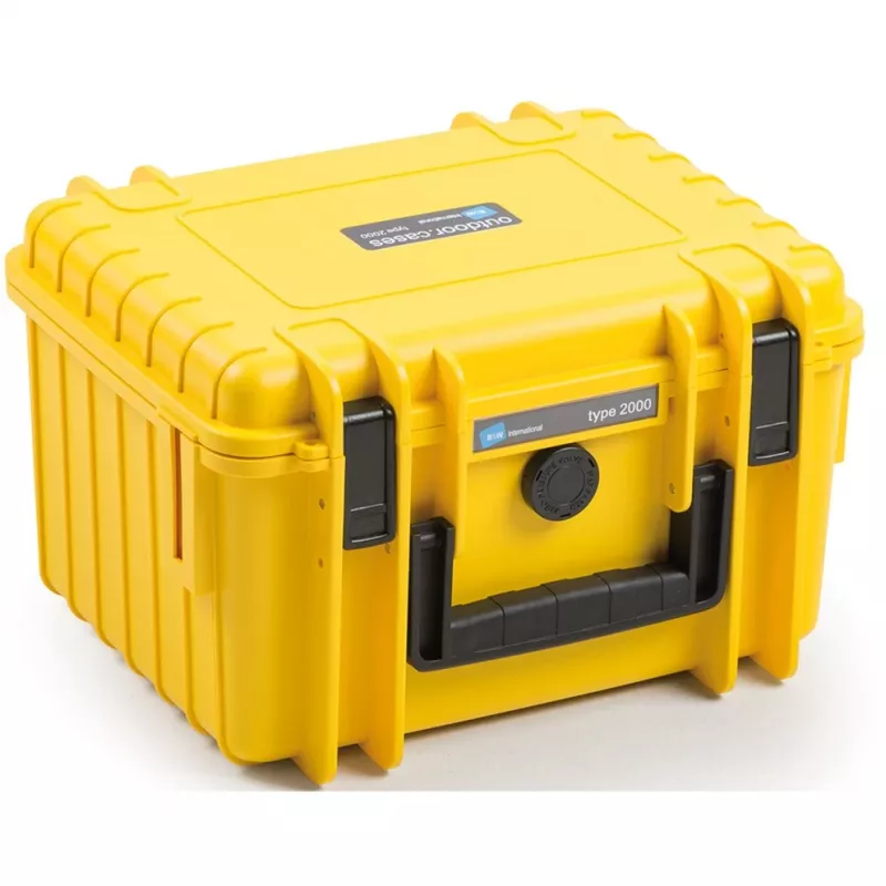 Valigia B&W tipo 2000 gialla polipropilene antispolvero, antiurto, impermeabile agli schizzi