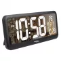 Grande orologio digitale da parete a installazione libera con sensore di temperatura 37x17cm display LCD alimentazione a rete e a batteria