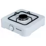 Fornello a gas Ravanson K-01T (bianco; 1 zona)
