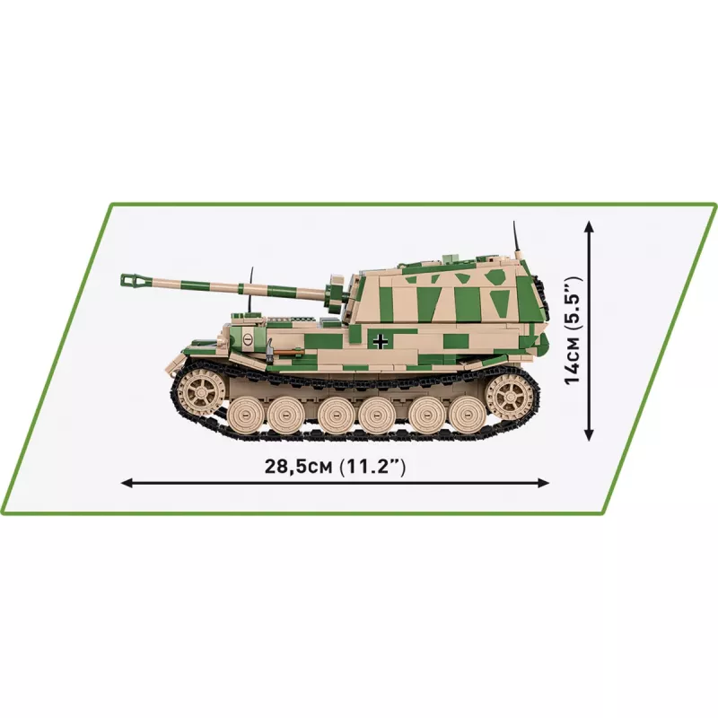 Cobi Historical Collection WWII SD. veicolo. carro armato Ferdinand, multicolore
