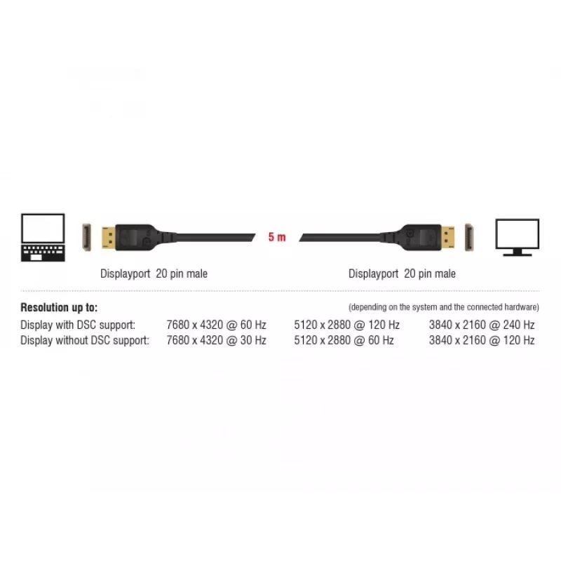 Cavo DisplayPort DeLOCK 85661 3 m nero